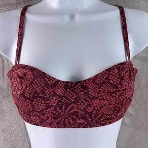 Ulla Johnson Zahara Bikini Top Womens Size Small Red Gladiola Floral Swim
